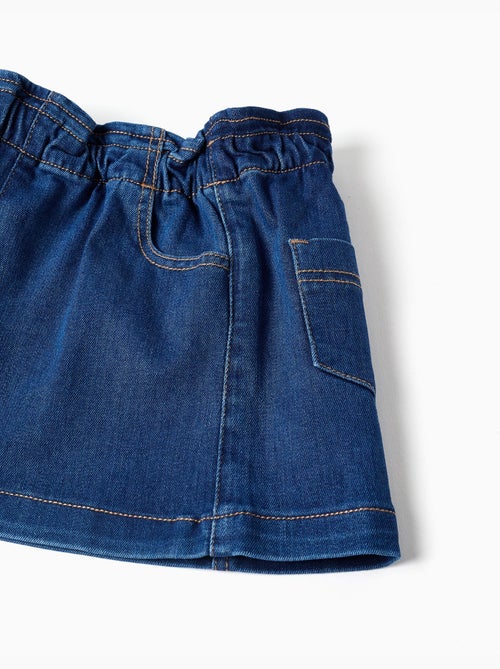 Gonna in denim con vita paperbag e tasche - Kiabi Gonna in denim con vita paperbag e tasche - Kiabi