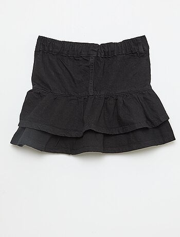 Gonna in denim con volant