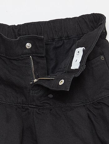 Gonna in denim con volant