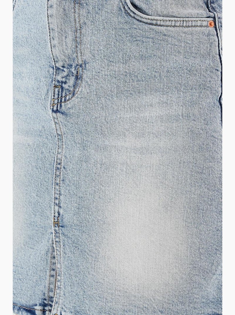 Gonna in denim mini bdart Blu chiaro - Kiabi