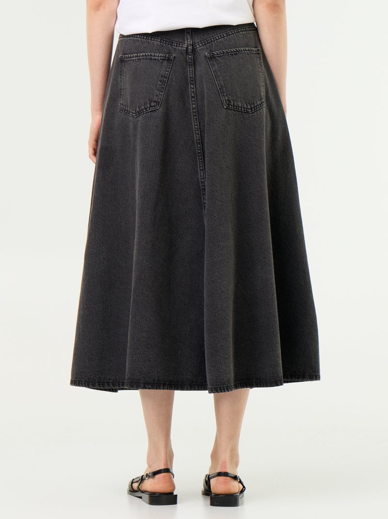Gonna in denim Nero - Kiabi