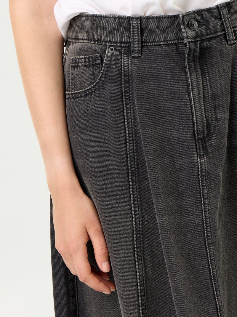 Gonna in denim Nero - Kiabi