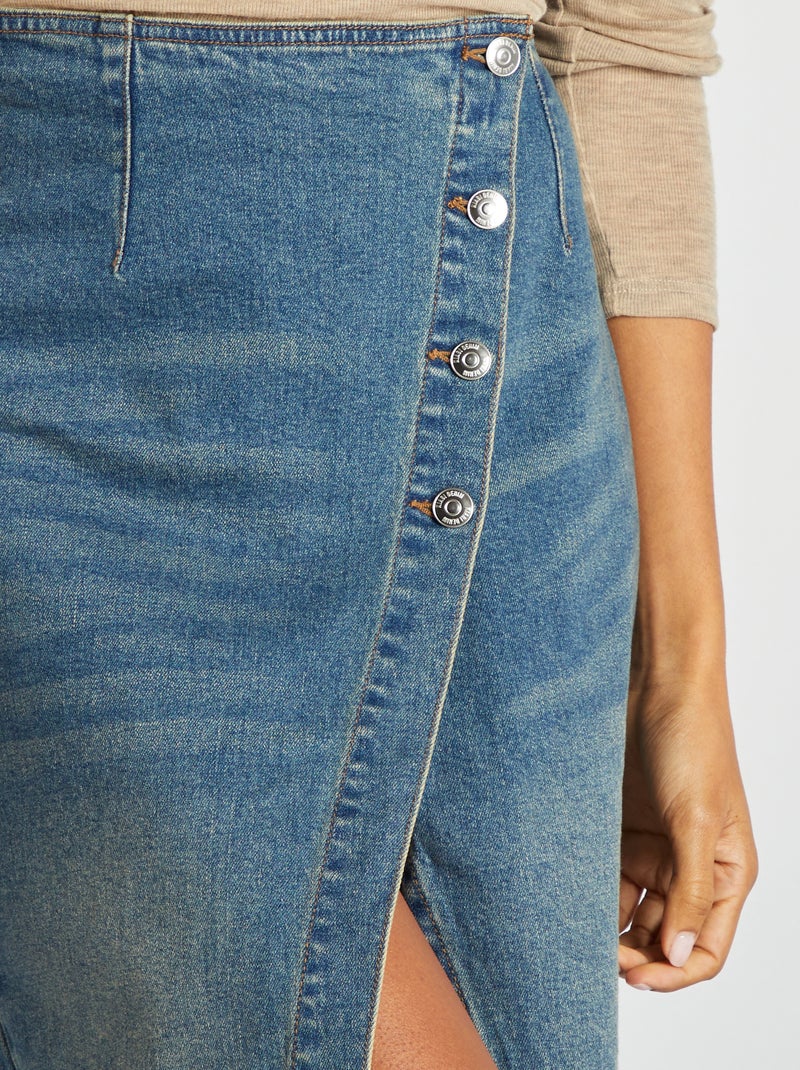 Gonna in jeans asimmetrica BLU - Kiabi