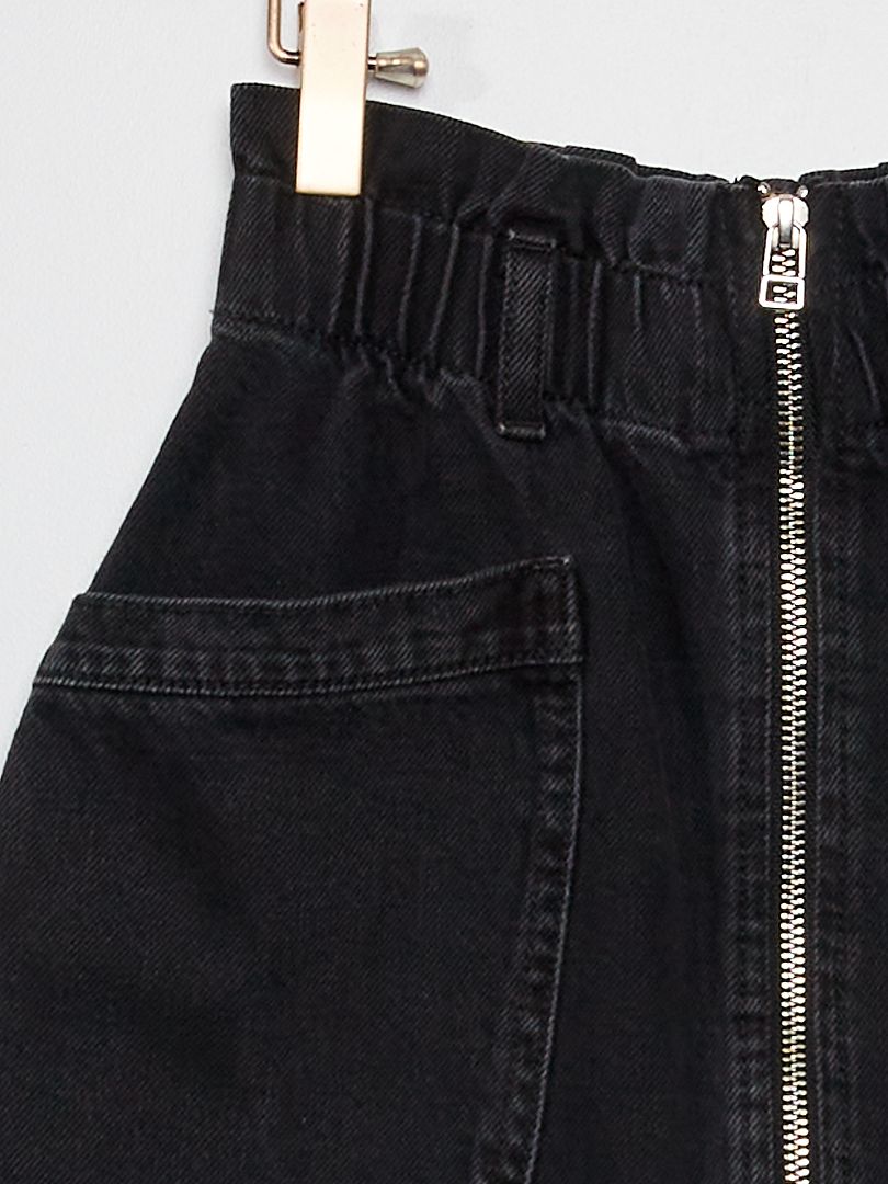Gonna in jeans con zip NERO Kiabi 15.00€
