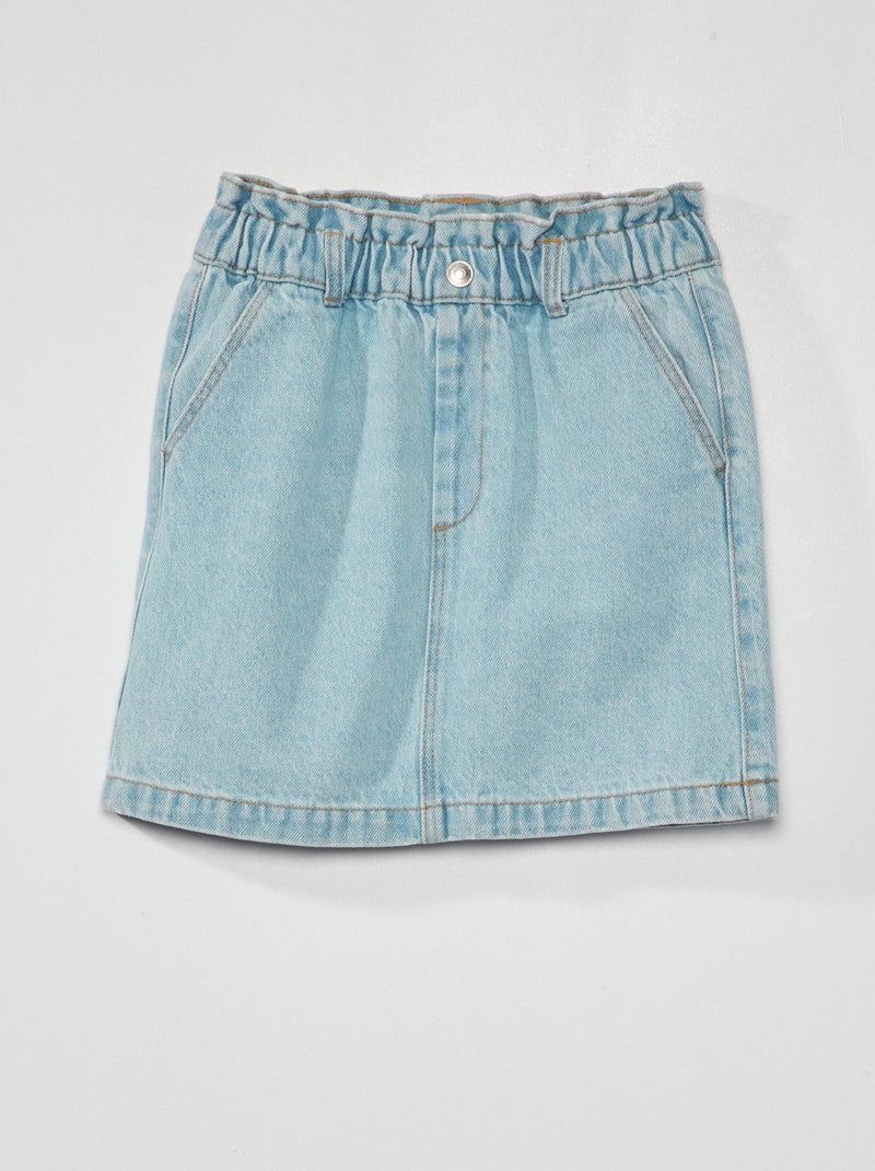 Gonna in jeans paper-bag Azzurro - Kiabi