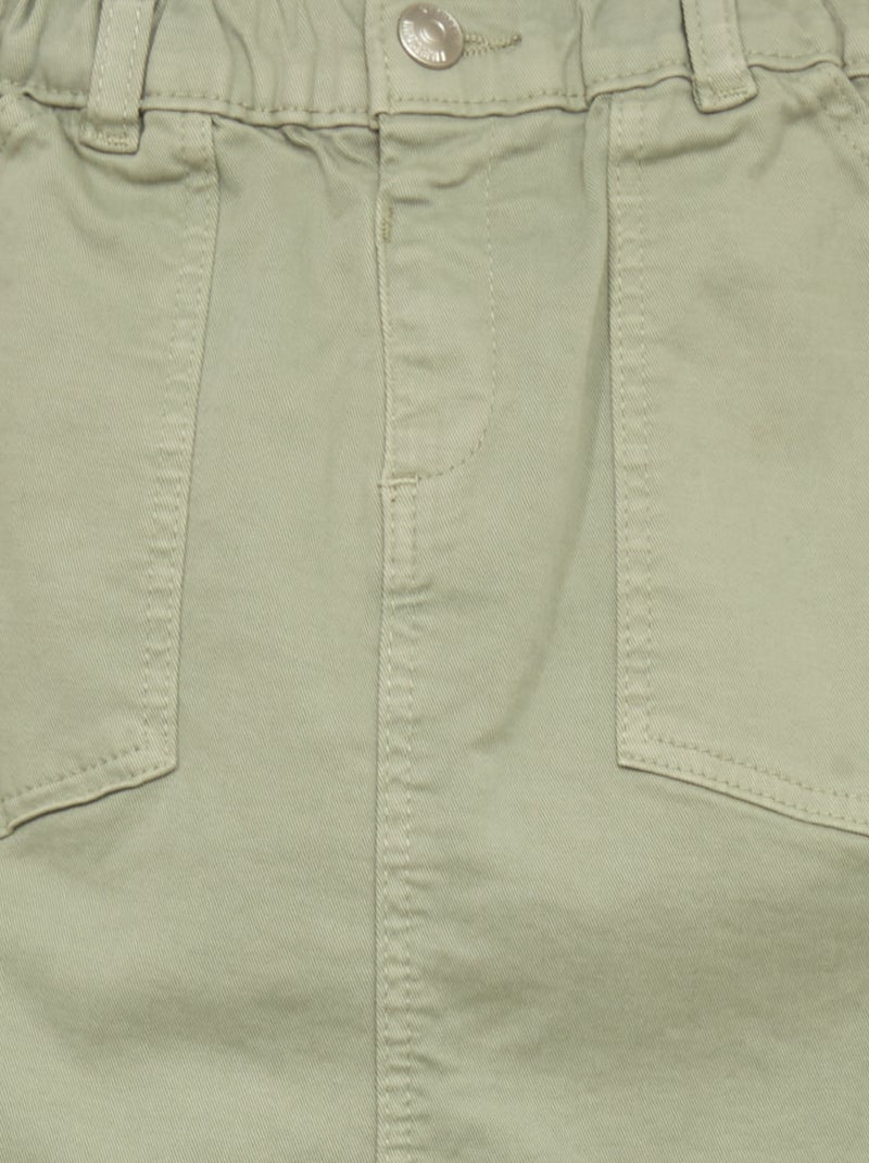 ONLY TALL Gonna Lunga Donna A Vita Alta Con Elastico E Pieghe - Modello Paperbag Longskirt In Tinta Unita, Beige