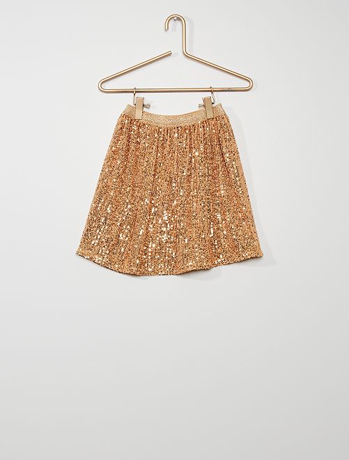 Gonna in lustrini - MARRONE - Kiabi - 10.00€