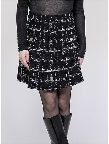 Gonna in maglia con bottoni davanti XIVRY