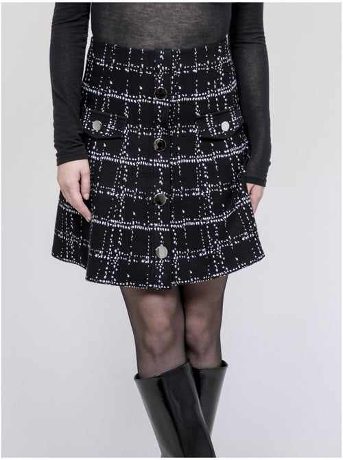 Gonna in maglia con bottoni davanti XIVRY - Kiabi
