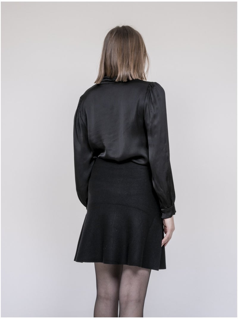 Gonna in maglia con bottoni davanti XIVRY Nero - Kiabi