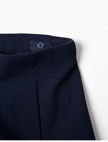 Gonna in maglia roma con pieghe davanti e dietro