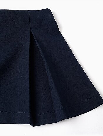 Gonna in maglia roma con pieghe davanti e dietro