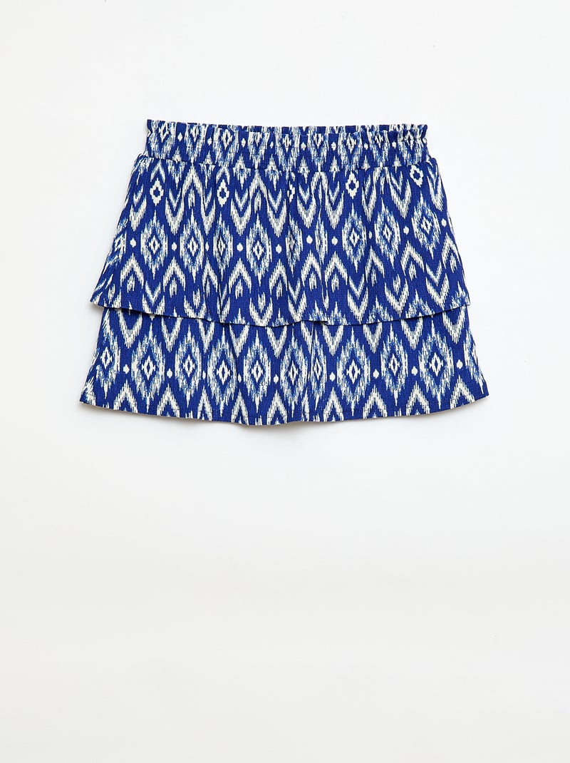 Gonna in maglia stretch Blu - Kiabi