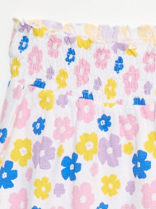 Gonna in maglia stropicciata di cotone - Kiabi