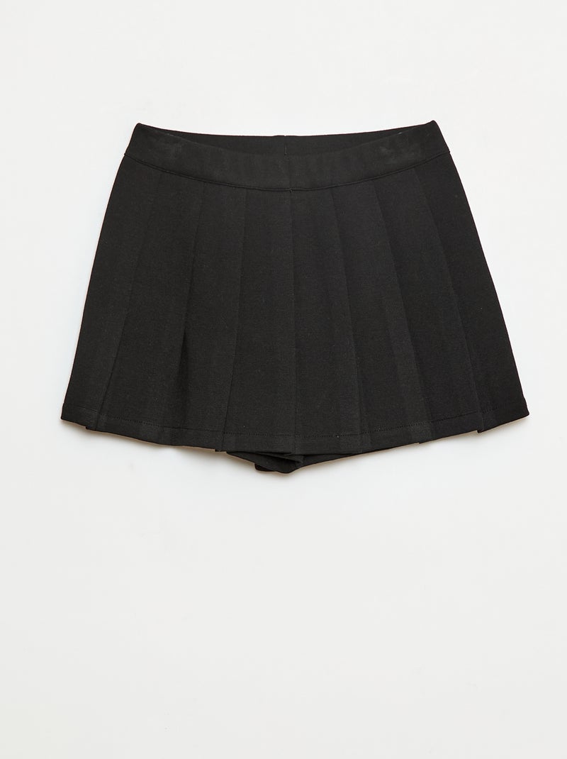 Gonna in maglia tinta unita Nero - Kiabi