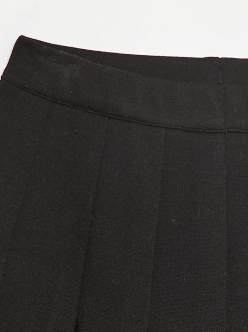 Gonna in maglia tinta unita Nero - Kiabi