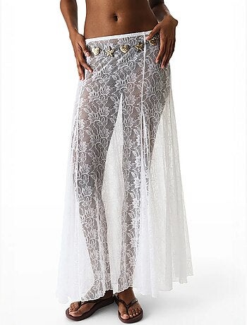 Gonna in pizzo da donna penti