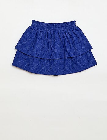 Gonna in pizzo sangallo e balze