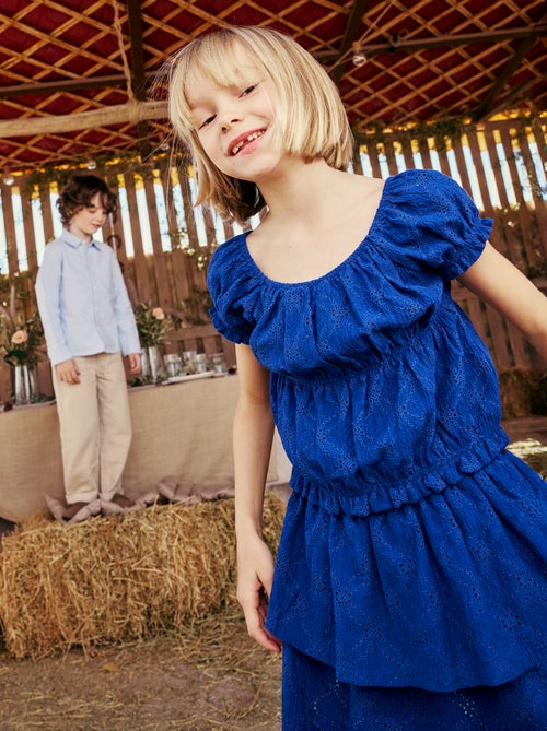 Gonna in pizzo sangallo e balze - Kiabi