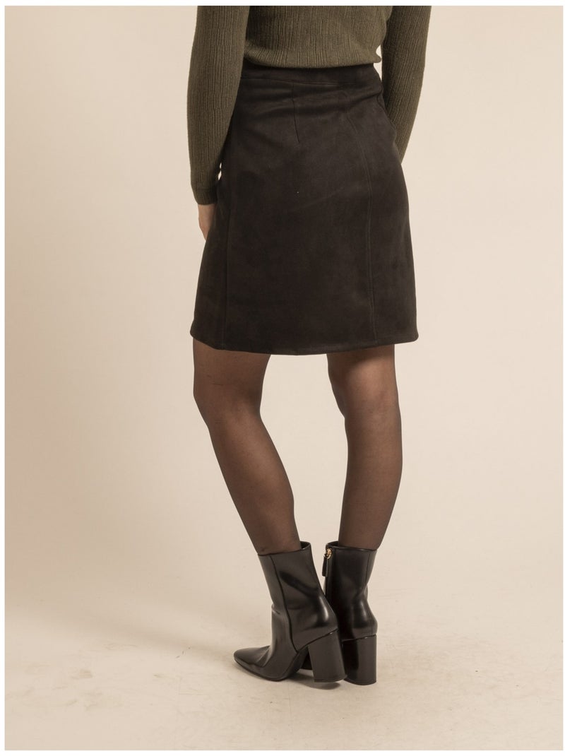 Gonna in suedine XATARDIE Nero - Kiabi