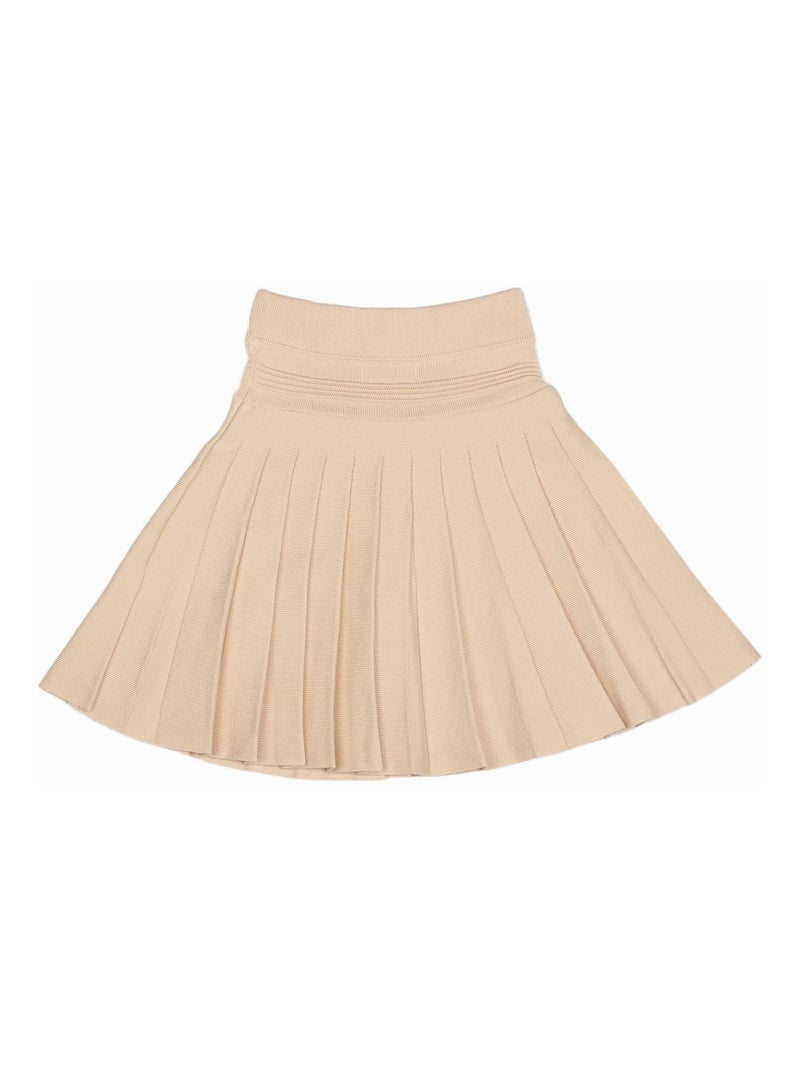 Gonna in tessuto piqué con tasche - Kids Star Crema - Kiabi