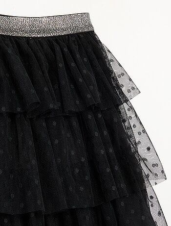 Gonna in tulle a balze 'Halloween'