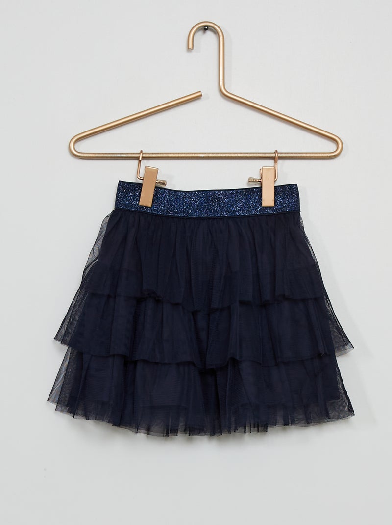 Gonna in tulle blu marine - Kiabi