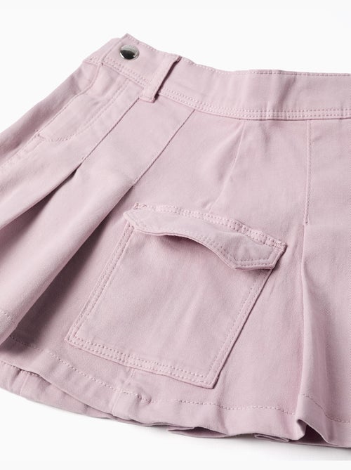 Gonna in twill con pieghe e tasche cargo - Kiabi