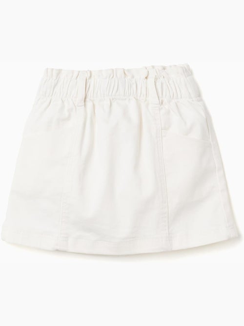 Gonna in twill con vita paperbag e tasche - Kiabi