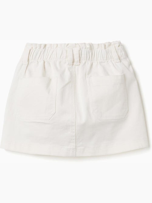 Gonna in twill con vita paperbag e tasche - Kiabi