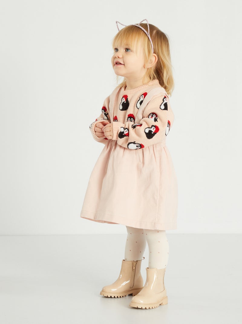 DESIGN Curve - Vestito Midi In Lino Kaki Con Scollo A V, Gonna - Foto 10