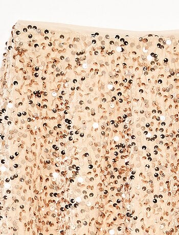 Gonna in velluto con paillettes