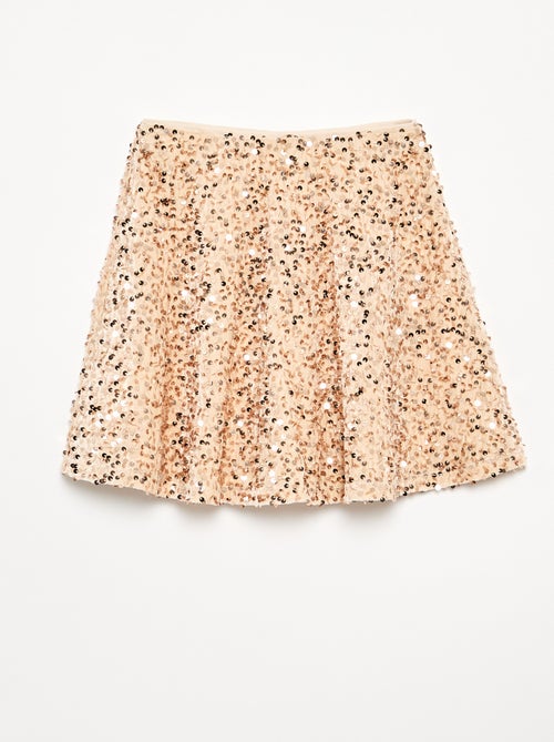 Gonna in velluto con paillettes - Kiabi