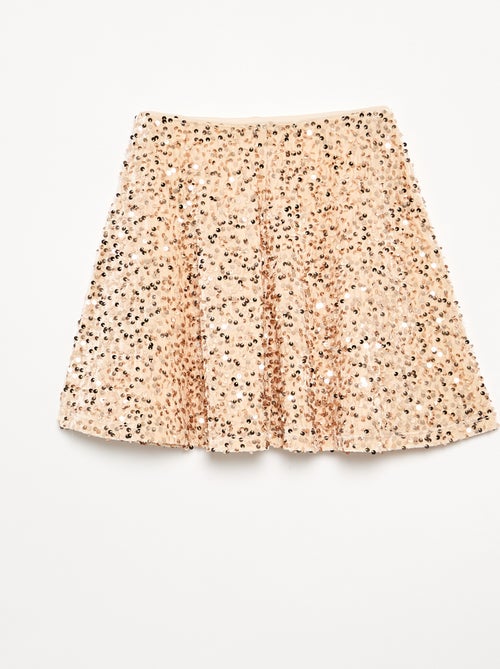 Gonna in velluto con paillettes - Kiabi