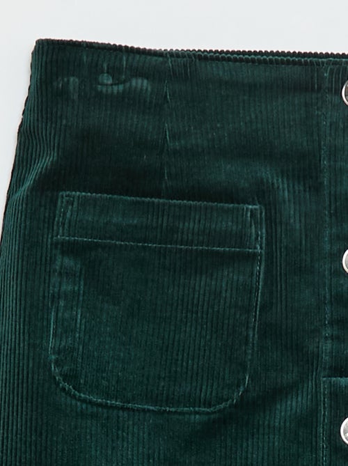 Gonna in velluto taglio corto e dritto - Kiabi