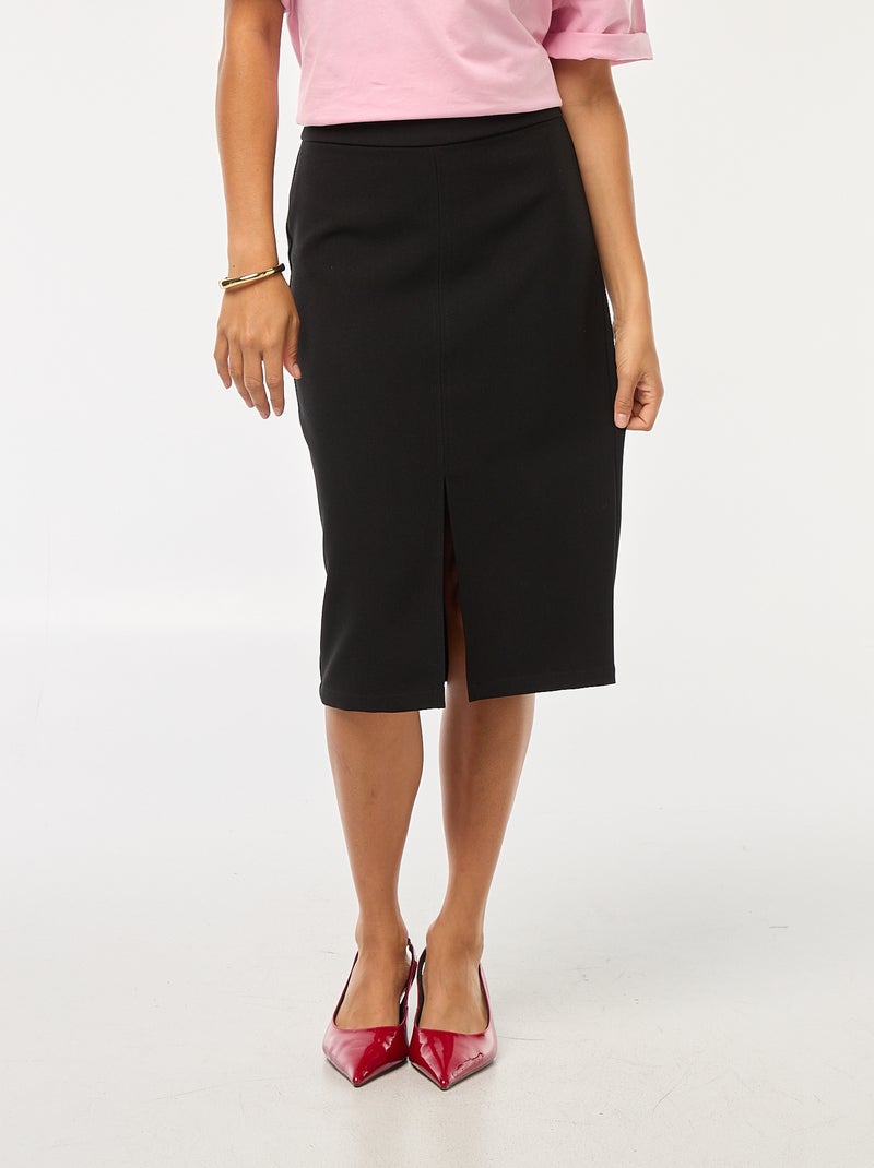 Gonna large vita alta nero - Kiabi