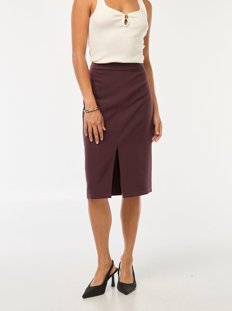 Gonna large vita alta Viola - Kiabi