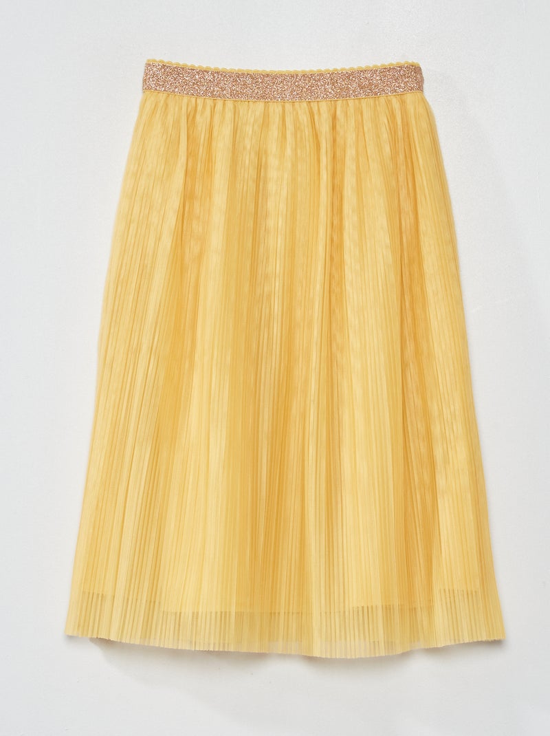 Gonna longuette in tulle giallo - Kiabi