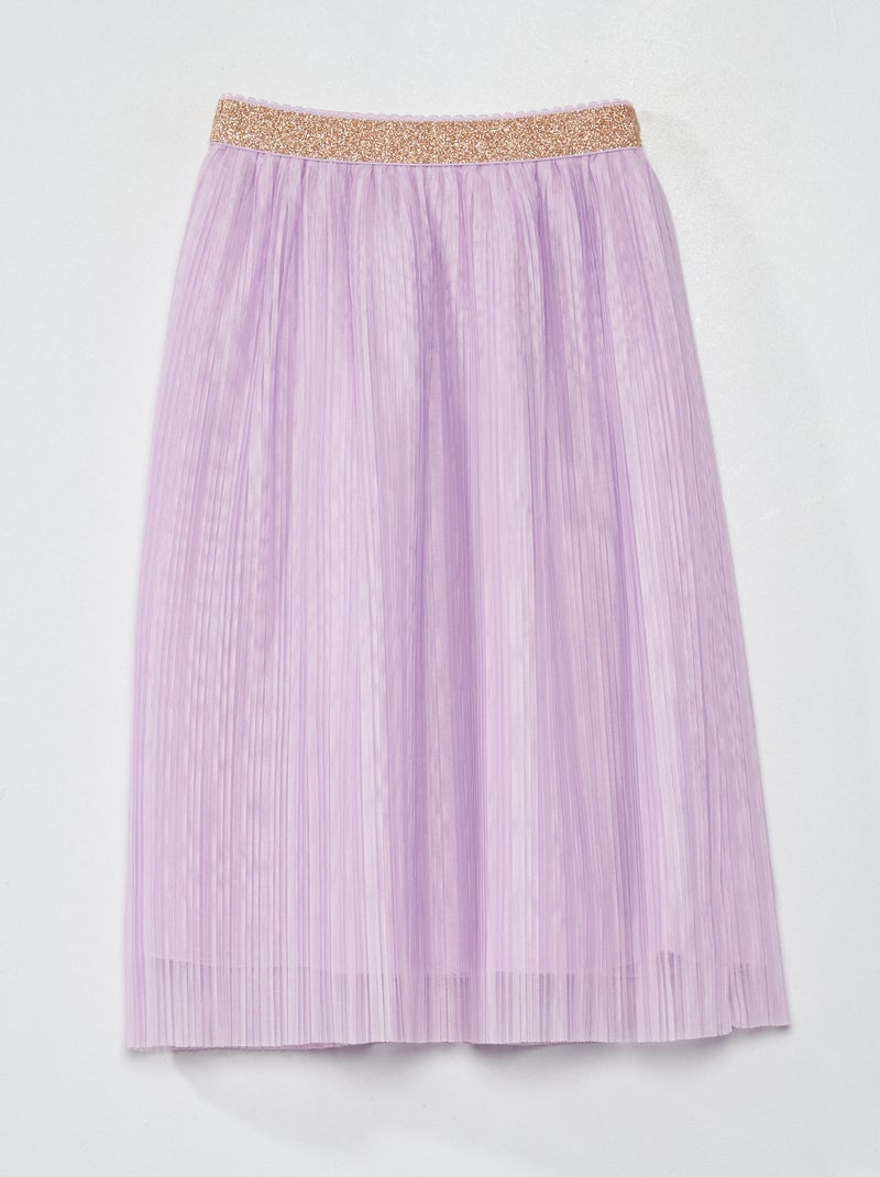 Gonna longuette in tulle malva chiaro - Kiabi