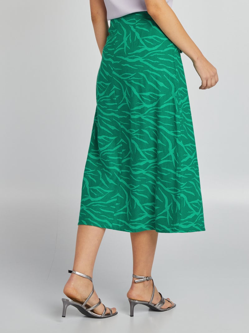 I Saw It First - Gonna Midi Zebrata In Rete Arricciata In Coordinato Multicolore Donna 57002421 - Foto 10