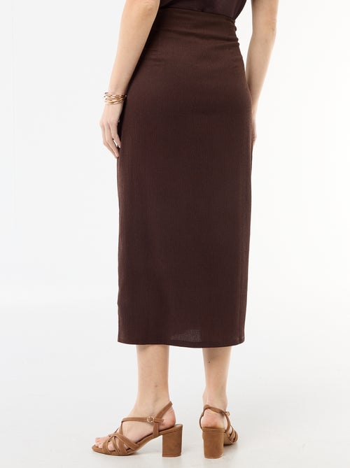 Gonna lunga con fibbia dorata in vita - Kiabi