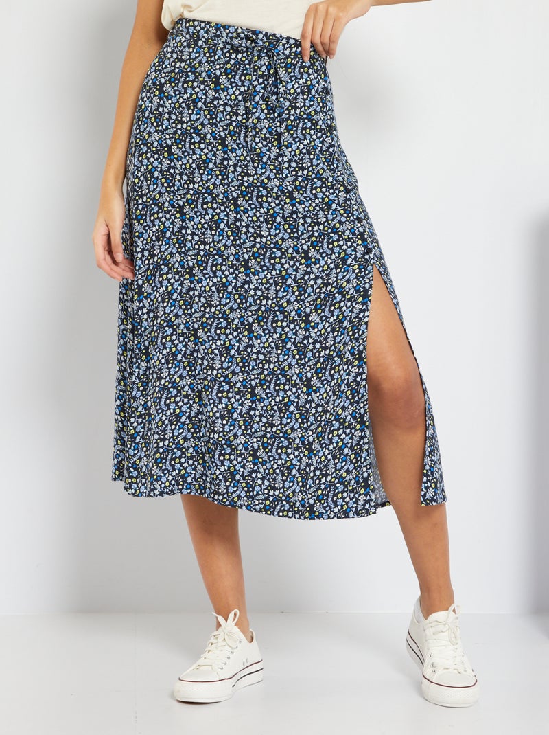 Gonna lunga con motivi BLU - Kiabi