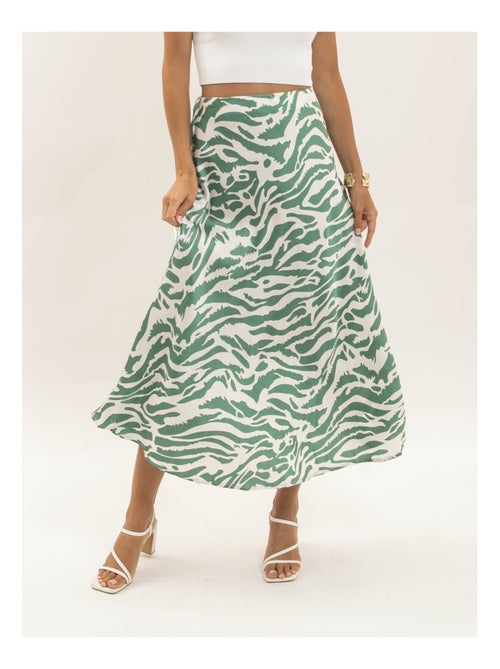 Gonna lunga con motivo zebrato XORANIA - Kiabi