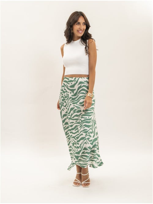 Gonna lunga con motivo zebrato XORANIA - Kiabi