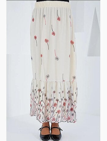 Gonna lunga con stampa floreale bdart