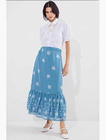 Gonna lunga con stampa floreale bdart