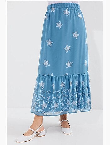 Gonna lunga con stampa floreale bdart