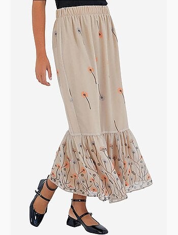 Gonna lunga con stampa floreale bdart
