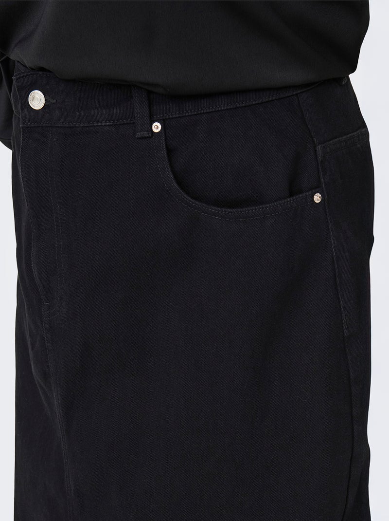 Gonna lunga in denim - 'Only Carmakoma' NERO - Kiabi