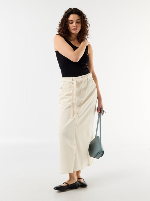 Gonna lunga in denim - Kiabi